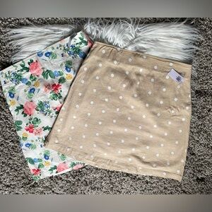 Bundle (2) Old Navy Floral and Polka Dot Skirts